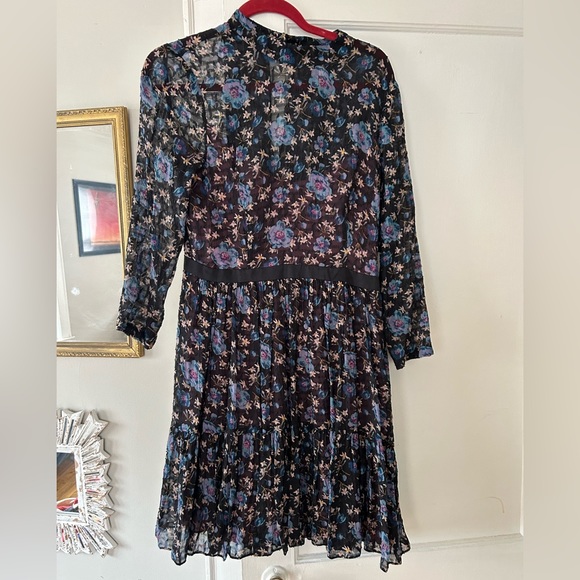 Rebecca Taylor designer silk & cotton floral dress size 8 BRAND NEW WITH TAGS - Picture 7 of 10